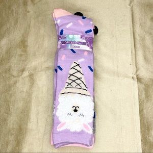 Love @ First Sight Girls Knee High Socks Soft Fits Shoe Size 7.5 - 2.5  (3 Pair)